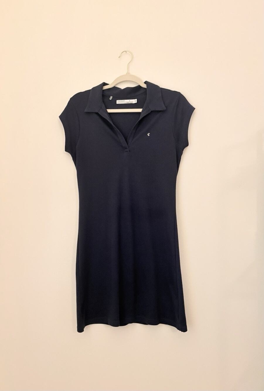 Criquet Women’s Navy Polo Dress Cotton Austin TX Size S USA Preppy